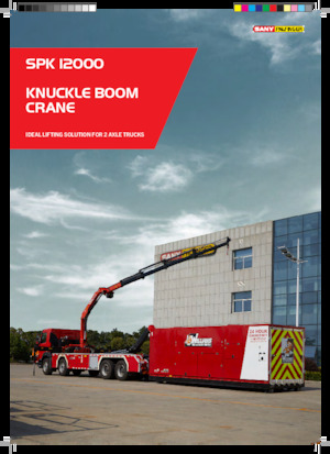 Hydraulické nakládací jeřáby Sany SPK 12000 C