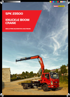 Hydraulické nakládací jeřáby Sany SPK 23500 A 