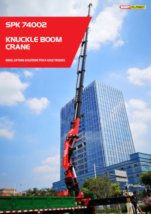 Hydraulické nakládací jeřáby Sany SPK 74002 B