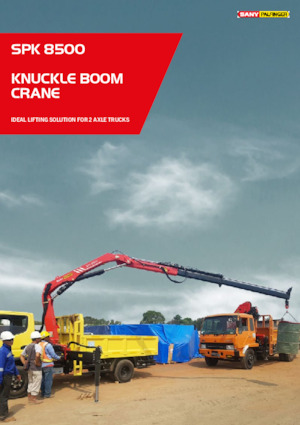 Hydraulické nakládací jeřáby Sany SPK 8500 A