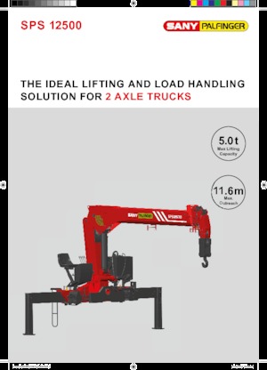 Hydraulické nakládací jeřáby Sany SPS 12500 A