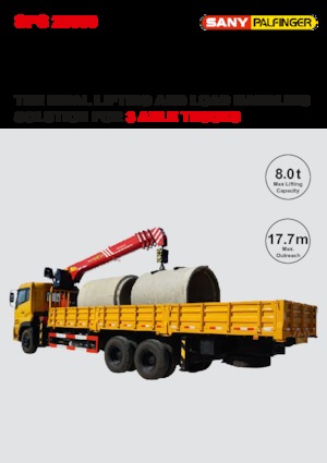 Hydraulické nakládací jeřáby Sany SPS 20000 B