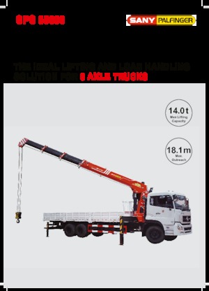 Hydraulické nakládací jeřáby Sany SPS 35000 B