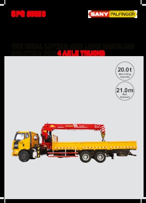 Hydraulické nakládací jeřáby Sany SPS 50000 B 