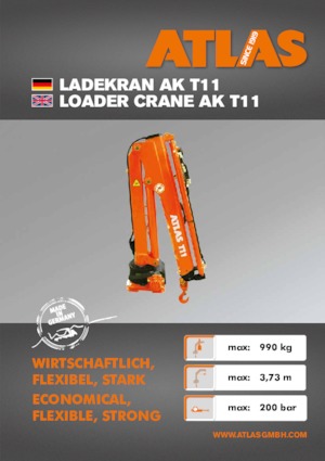 Hydraulické nakládací jeřáby Atlas T 11 A27