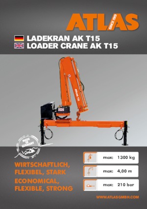 Hydraulické nakládací jeřáby Atlas T 15 A26
