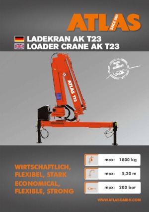 Hydraulické nakládací jeřáby Atlas T 23 A28