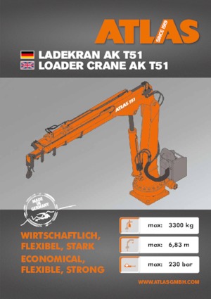 Hydraulické nakládací jeřáby Atlas T 51 A27