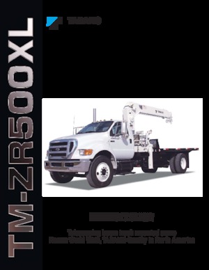 Hydraulické nakládací jeřáby Tadano TM-ZR506XL