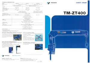 Hydraulické nakládací jeřáby Tadano TM-ZT404