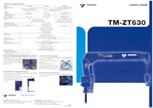 Hydraulické nakládací jeřáby Tadano TM-ZT635
