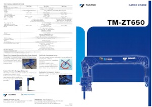 Hydraulické nakládací jeřáby Tadano TM-ZT655