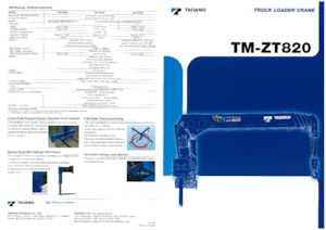 Hydraulické nakládací jeřáby Tadano TM-ZT825