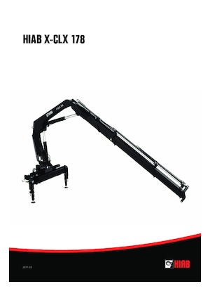 Hydraulické nakládací jeřáby Hiab X-CLX 178 B-2 