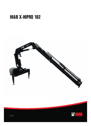 Hydraulické nakládací jeřáby Hiab X-HiPro 192 E-3