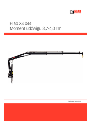 Hydraulické nakládací jeřáby Hiab XS 044 D-4 CLX