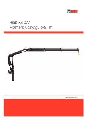 Hydraulické nakládací jeřáby Hiab XS 077 B-2 HIDUO