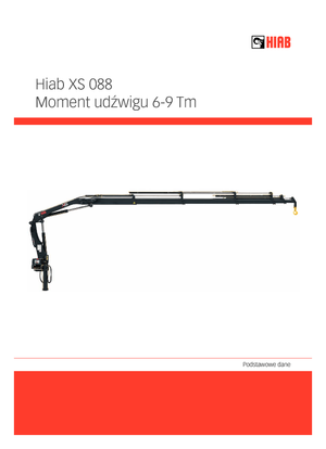 Hydraulické nakládací jeřáby Hiab XS 088 B-2 DUO