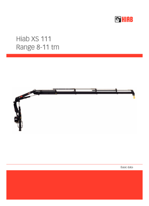 Hydraulické nakládací jeřáby Hiab XS 111 B-3 HIDUO