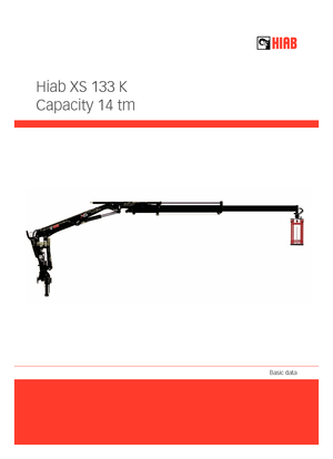 Hydraulické nakládací jeřáby Hiab XS 133 K-2 PRO