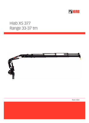 Nakládací jeřáby s pojezdem Hiab XS 377 E-6 HIPRO Jib 70 X-3
