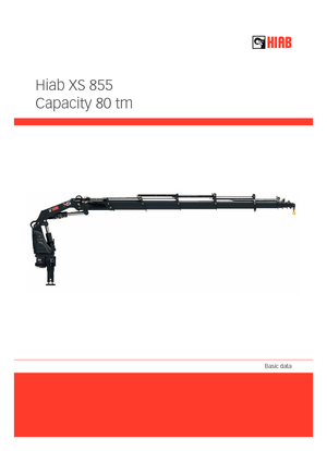 Hydraulické nakládací jeřáby Hiab XS 855 E-8 HIPRO CD