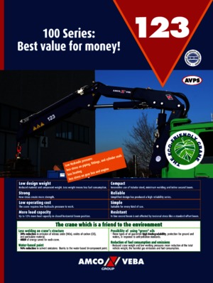 Hydraulické nakládací jeřáby Amco Veba 123-1 S