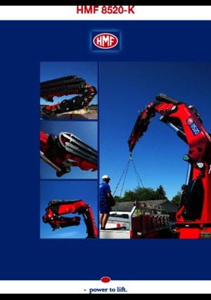 Hydraulické nakládací jeřáby HMF 8520-K6