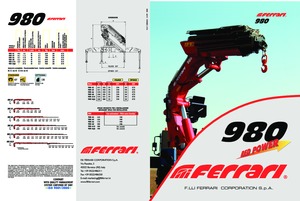 Hydraulické nakládací jeřáby Ferrari® 980 A6 J6 
