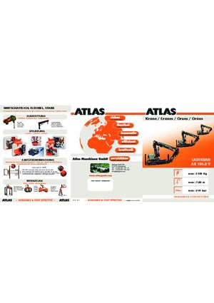 Hydraulické nakládací jeřáby Atlas AK 104.3 V A11