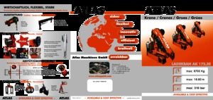 Hydraulické nakládací jeřáby Atlas AK 172.3E A3 