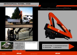 Hydraulické nakládací jeřáby Atlas AK 35.1 