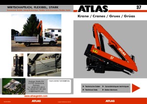 Hydraulické nakládací jeřáby Atlas AK 37.3