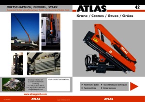 Hydraulické nakládací jeřáby Atlas AK 42.2