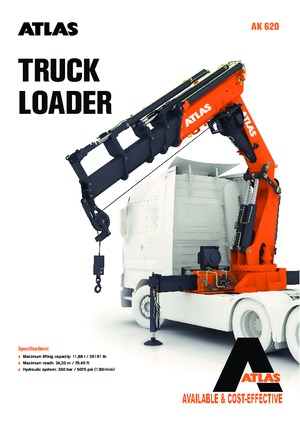 Hydraulické nakládací jeřáby Atlas AK 620.3E A9 