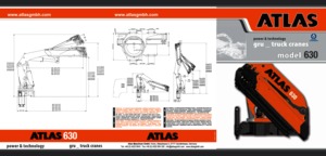 Hydraulické nakládací jeřáby Atlas AK 630.6