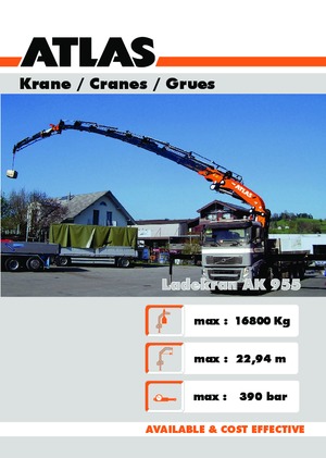 Hydraulické nakládací jeřáby Atlas AK 955 A4