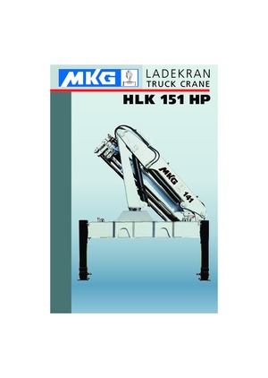 Hydraulické nakládací jeřáby MKG HLK 151 HP a2 