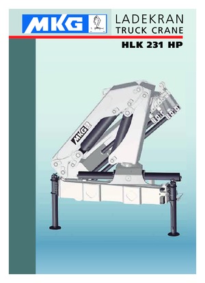 Hydraulické nakládací jeřáby MKG HLK 231 HP a5