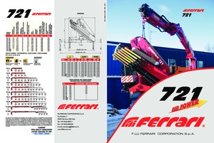 Hydraulické nakládací jeřáby Ferrari® SC 721 A3 