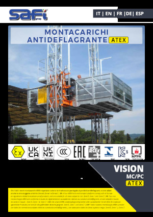Stavební výtahy Safi VISION MC/PC 5000 ATEX