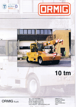 Průmyslové mobilní jeřáby ORMIG 10 tm