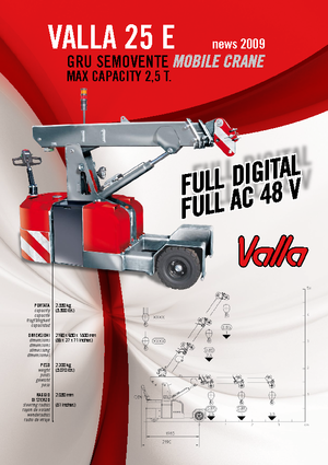 Průmyslové mobilní jeřáby Valla 25 E 