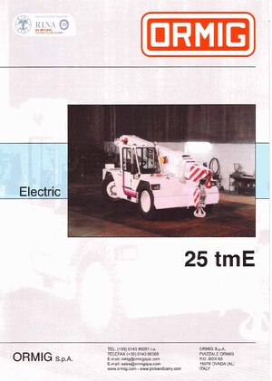 Průmyslové mobilní jeřáby ORMIG 25 tmE