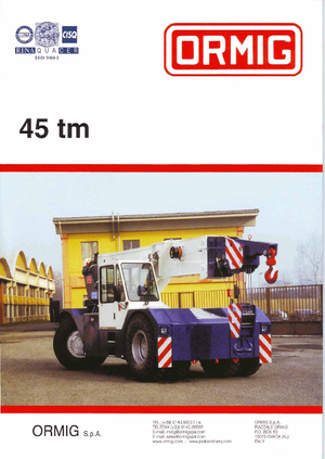 Průmyslové mobilní jeřáby ORMIG 45 tm