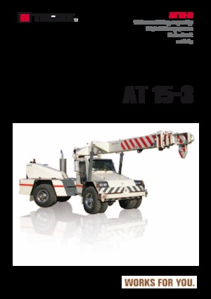 Průmyslové mobilní jeřáby Franna AT 15-3