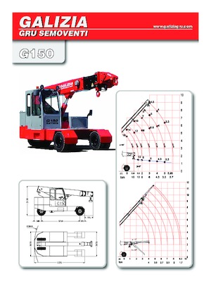 Průmyslové mobilní jeřáby Galizia G 150