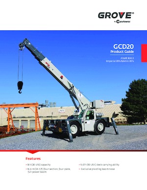 Průmyslové mobilní jeřáby Grove GCD20