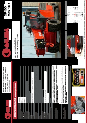 Průmyslové mobilní jeřáby Galizia GF 100