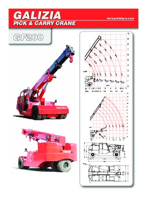 Průmyslové mobilní jeřáby Galizia GF 200